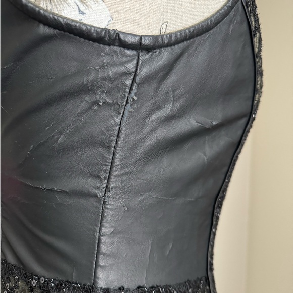 Ark & Co Sequin Dress w/ Leather Side Panels - Picture 9 of 13